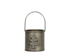 New Chic Antique Hurricane Windlicht mit Dekor