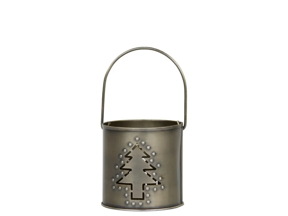 New Chic Antique Hurricane Windlicht mit Dekor