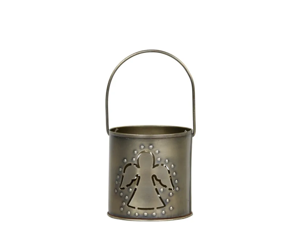 New Chic Antique Hurricane Windlicht mit Dekor