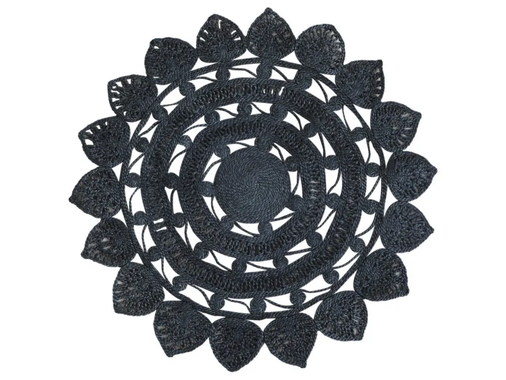 Best Chic Antique Jute Teppich mit Muster