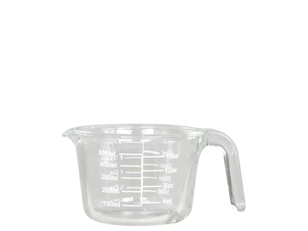 New Chic Antique Kanne aus Glas mit Messeinheiten