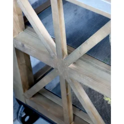 Sale Chic Antique Kücheninsel auf Rädern mit Zinktop und Regalen