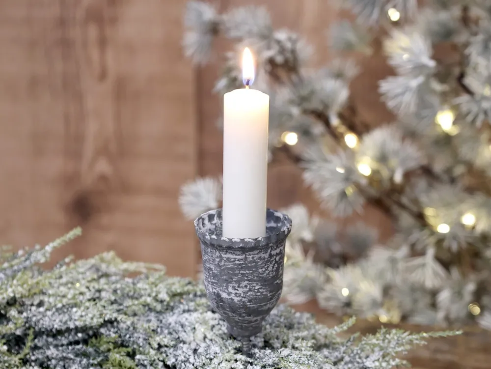 Clearance Chic Antique Kerzenhalter mit Spieß zink