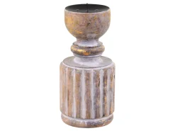 Sale Chic Antique Kerzenhalter aus Mangoholz mit Spieß