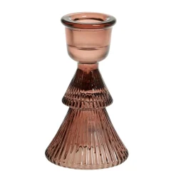 Hot Chic Antique Kerzenständer aus Glas für Stabkerzen
