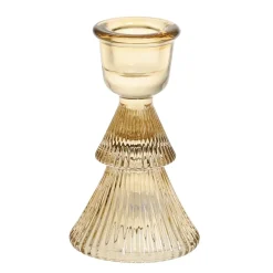 Hot Chic Antique Kerzenständer aus Glas für Stabkerzen