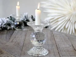 Clearance Chic Antique Kerzenständer aus Glas
