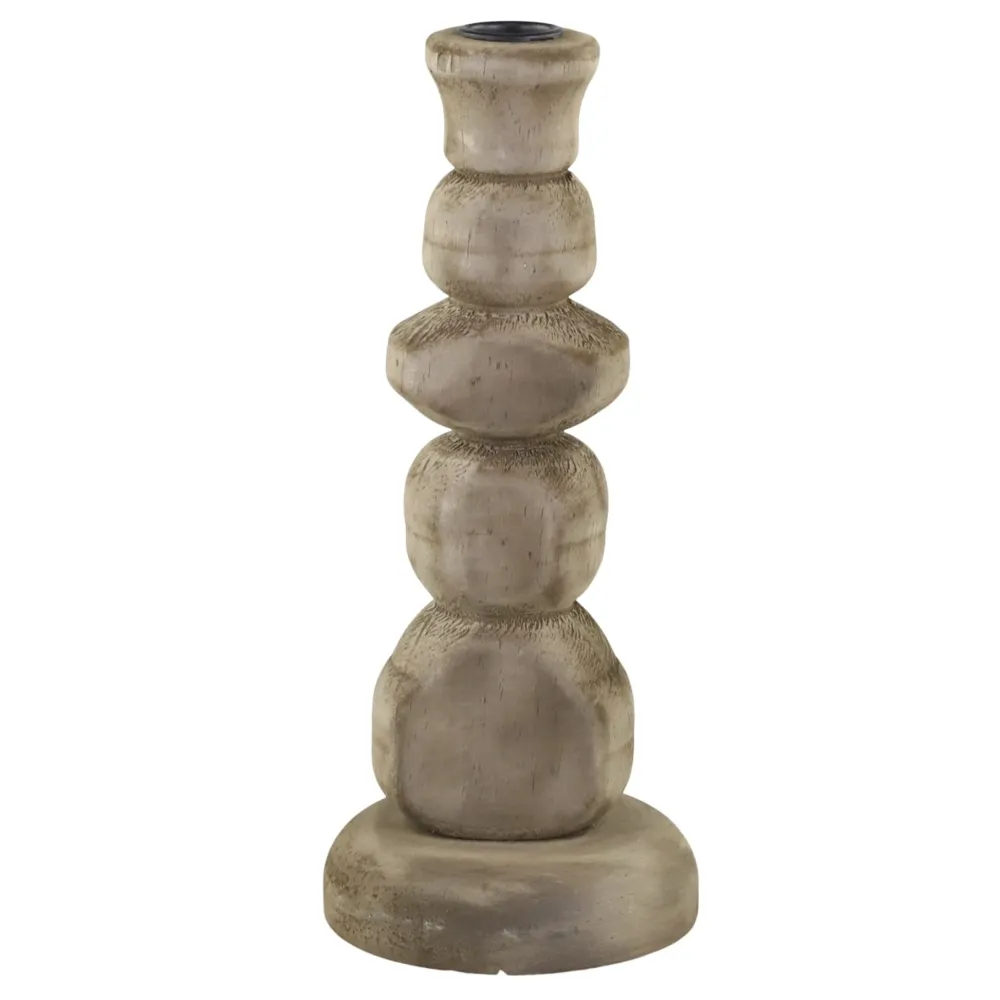 Discount Chic Antique Kerzenständer aus Holz