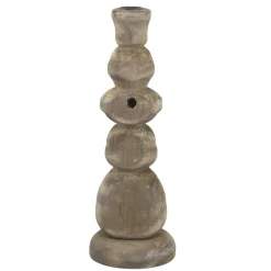 Discount Chic Antique Kerzenständer aus Holz