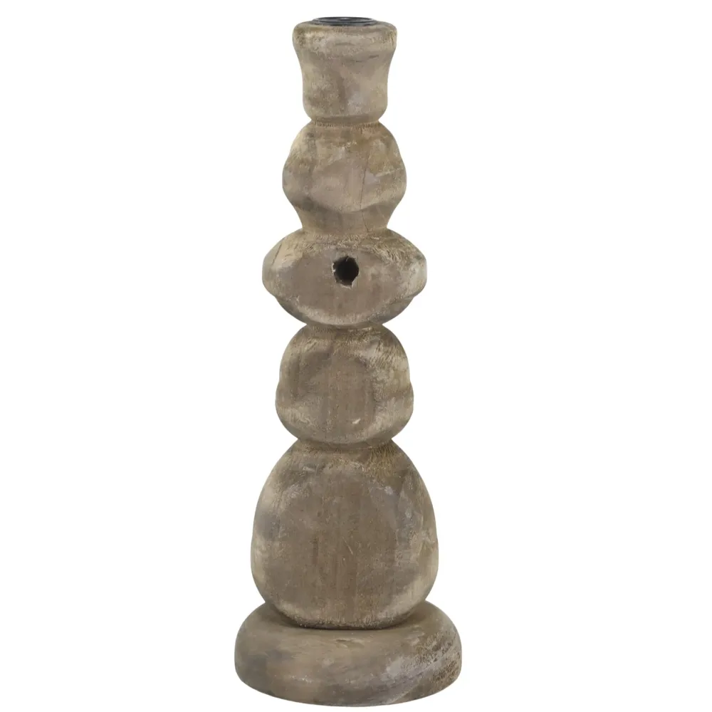 Discount Chic Antique Kerzenständer aus Holz
