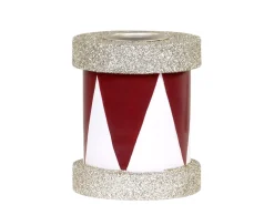 Clearance Chic Antique Kerzenständer Trommel mit Glitzer