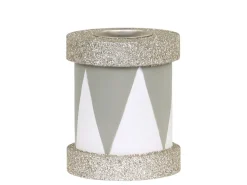 Clearance Chic Antique Kerzenständer Trommel mit Glitzer