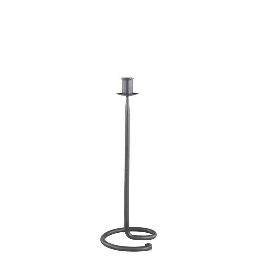 Best Chic Antique Kerzenständer antik schwarz aus Eisen