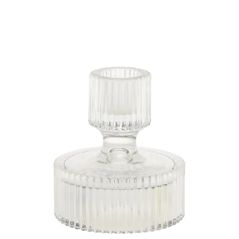 Sale Chic Antique Kerzenständer für Stabkerzen aus Glas