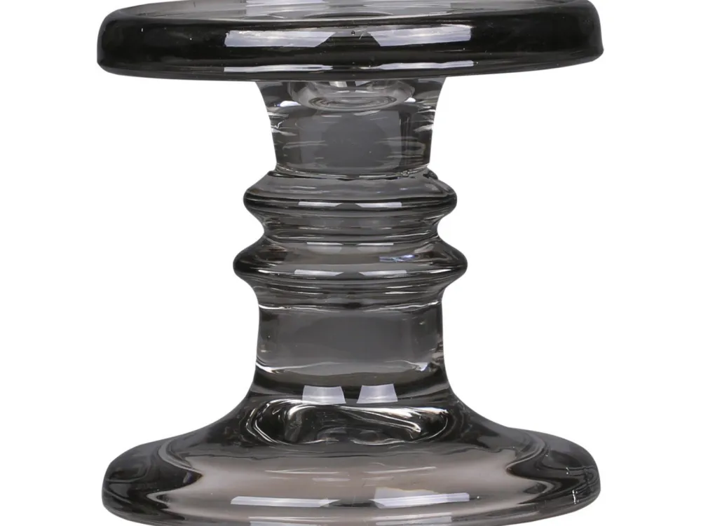 New Chic Antique Kerzenständer für Stumpenkerzen kohle