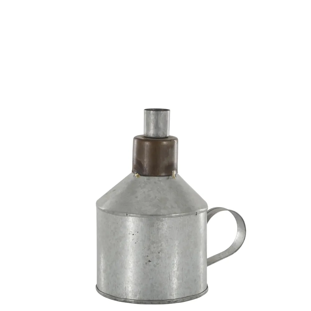 Outlet Chic Antique Kerzenständer für Stabkerzen, mit Henkel, Zink