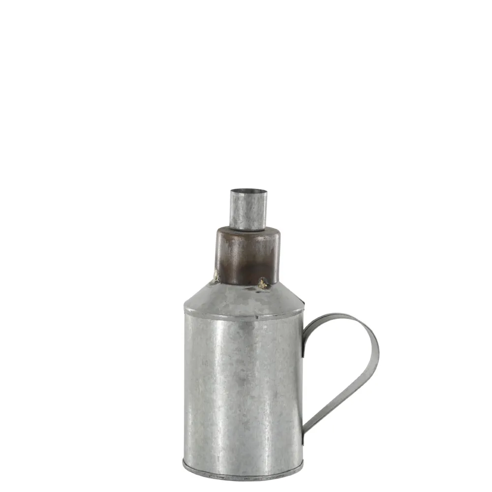 Outlet Chic Antique Kerzenständer für Stabkerzen, mit Henkel, Zink