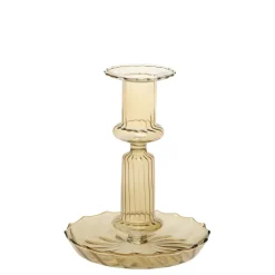 Online Chic Antique Kerzenständer in Bernsteinfarben
