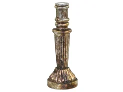 Discount Chic Antique Kerzenständer Glas antique Kupfer