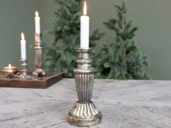 Discount Chic Antique Kerzenständer Glas antique Kupfer