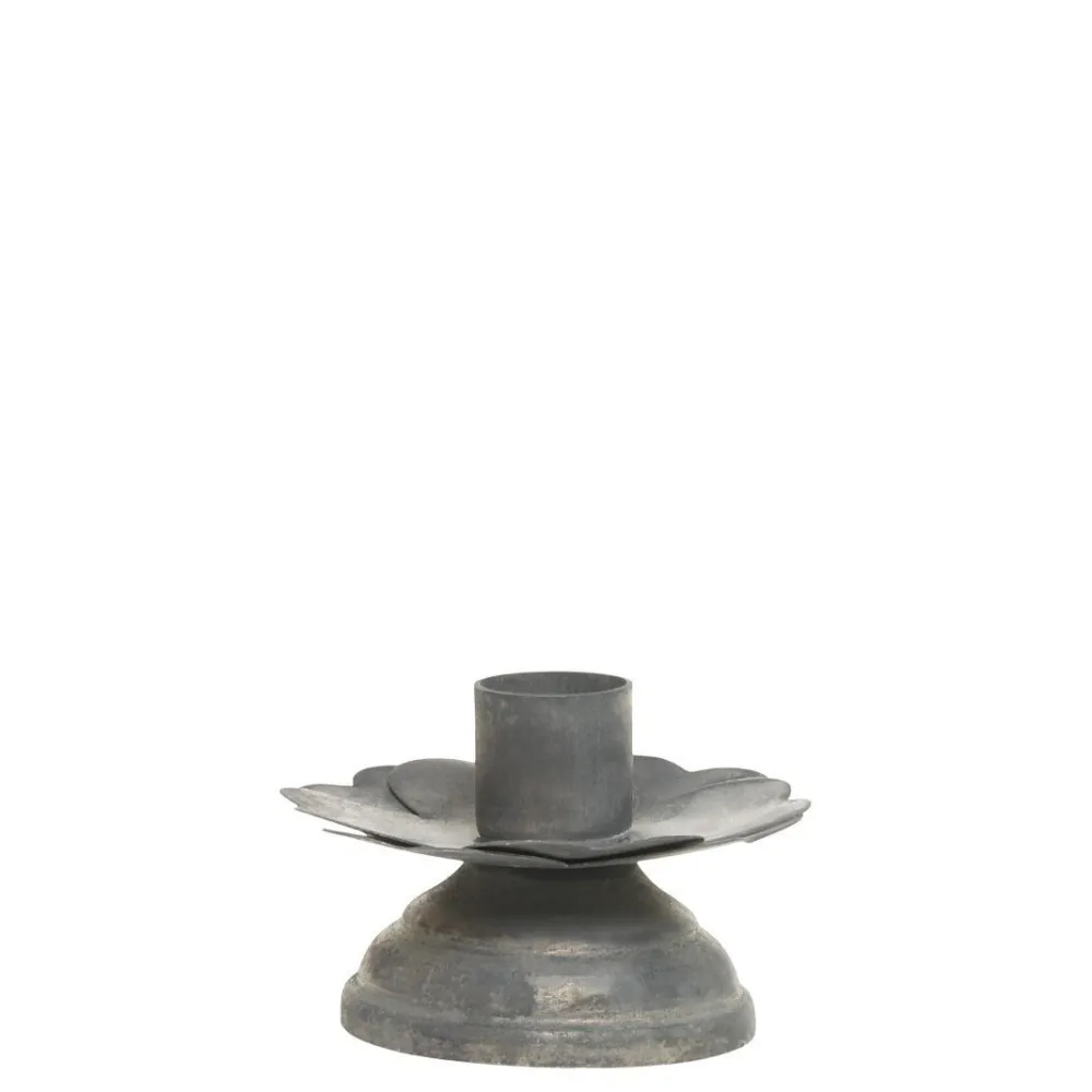 Sale Chic Antique Kerzenständer in Blattform für Stabkerzen