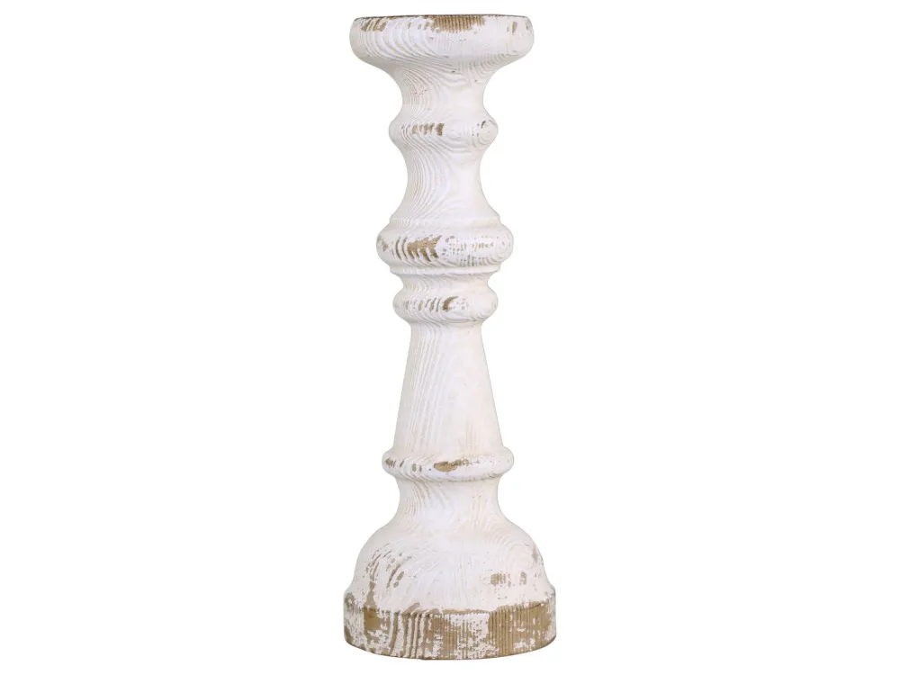 Best Chic Antique Kerzenständer für Stumpenkerzen aus Holz