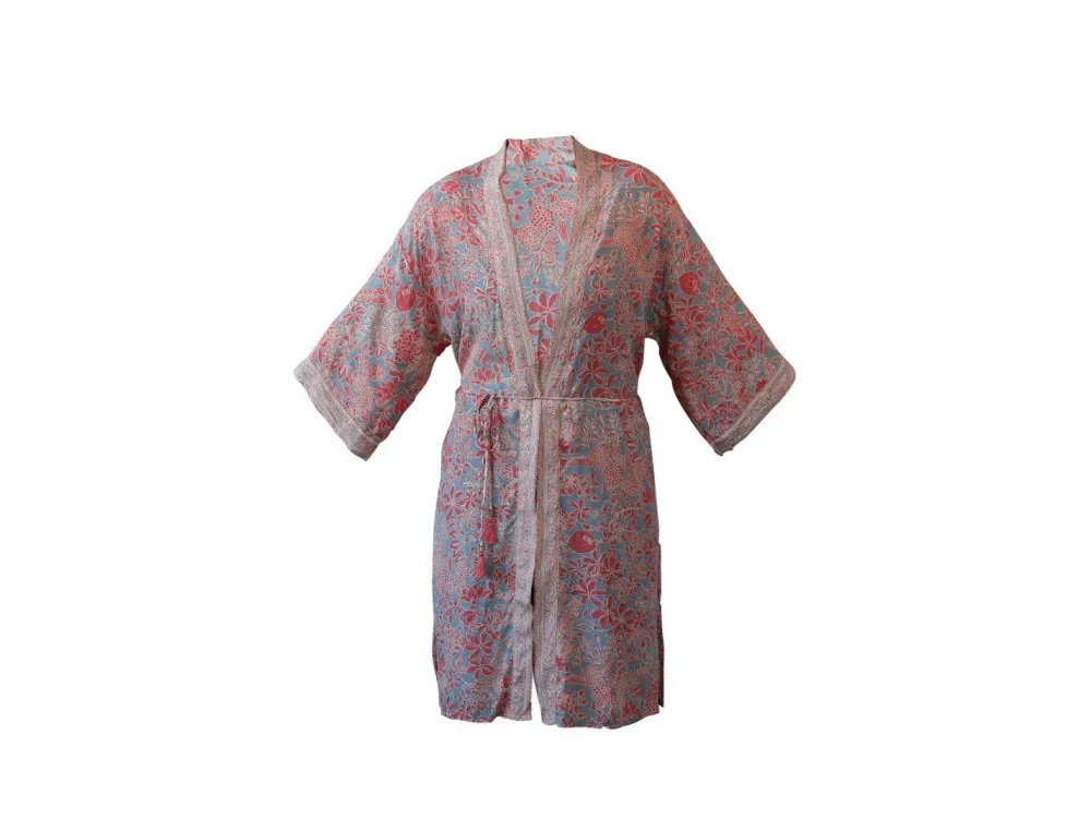 Sale Chic Antique Kimono mit Bindegürtel
