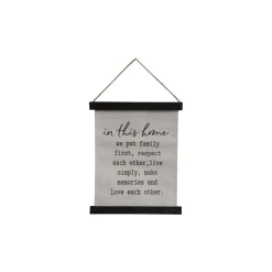 Discount Chic Antique Kleine Leinwand mit Text zum Aufhängen