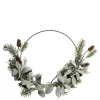 Outlet Chic Antique Künstlicher Fleur Kranz mit Wollziest und Beeren zum Aufhängen