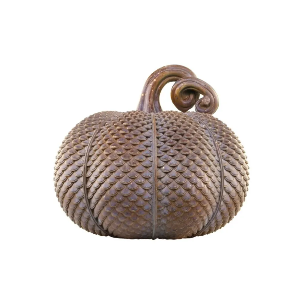 New Chic Antique Kürbis mit goldener Verzierung