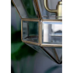 Hot Chic Antique Kronleuchter Antik Messing mit Glas