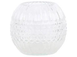 Best Chic Antique Kugelvase mit Rillen