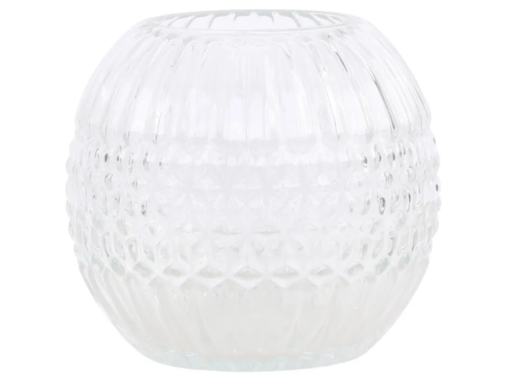 Best Chic Antique Kugelvase mit Rillen