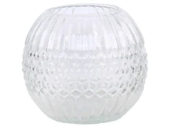 Best Chic Antique Kugelvase mit Rillen