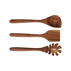 Best Chic Antique Laon Küchenutensil 3er-Set aus Akazienholz