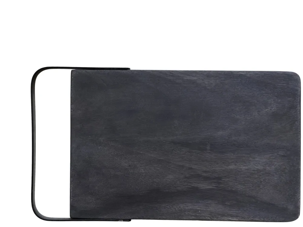 Hot Chic Antique Laon Tapasbrett Mangoholz mit Eisen Henkel