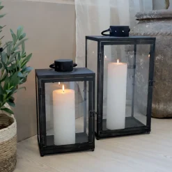 Online Chic Antique Laterne 2er Set aus Metall