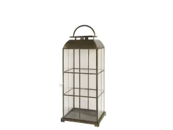 Sale Chic Antique Laterne mir Eisengitter