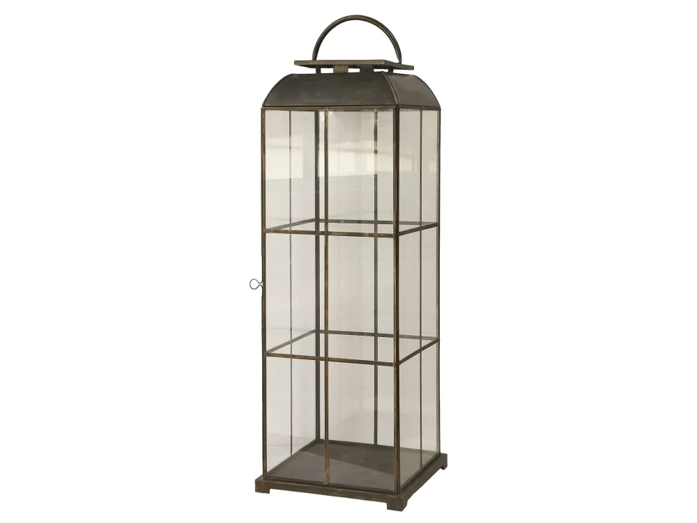 Sale Chic Antique Laterne mir Eisengitter