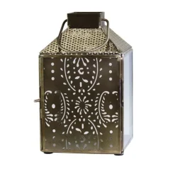 Best Chic Antique Laterne mit Muster gold