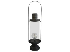 New Chic Antique Laterne mit Glühbirne & Timer