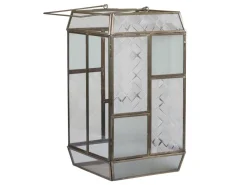 New Chic Antique Laterne mit mattiertem Glas