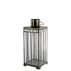 Hot Chic Antique Laterne mit Muster, Antik Messing