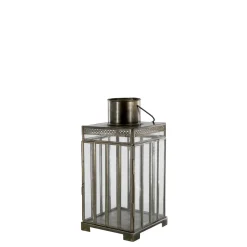 Hot Chic Antique Laterne mit Muster, Antik Messing
