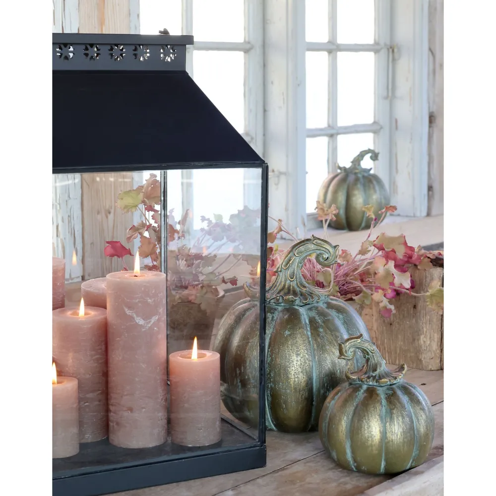 Outlet Chic Antique Laterne XXL mit Muster