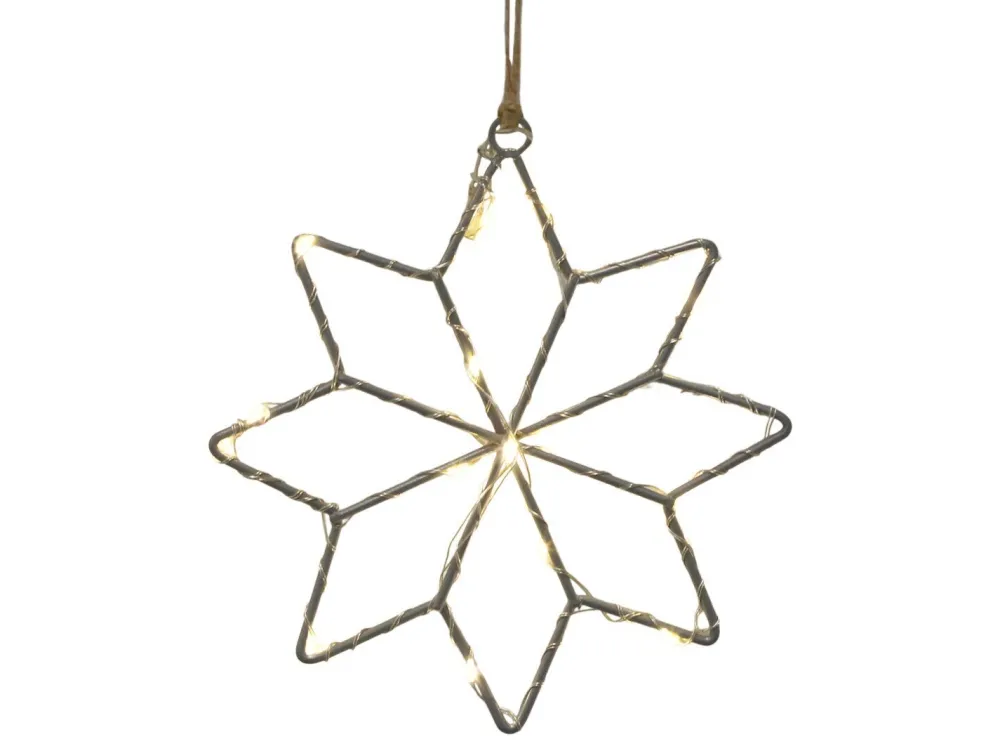 Online Chic Antique LED Stern drinnen & draußen