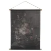 New Chic Antique Leinwandbild mit Blumendruck zum Aufhängen
