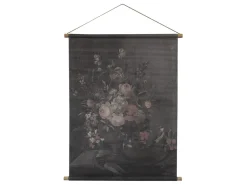 New Chic Antique Leinwandbild mit Blumendruck zum Aufhängen