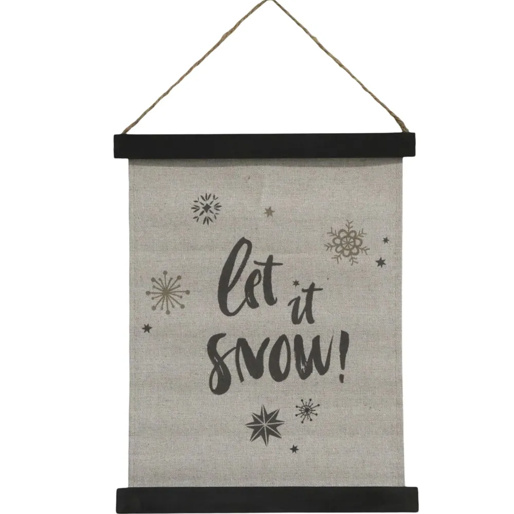 New Chic Antique Leinwandbild Let It Snow
