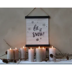 New Chic Antique Leinwandbild Let It Snow
